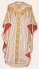 Gothic Vestments White with Sacred Heart Emblem